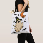 Süßer Halloween-Geist mit Hexenhut Tasche (Von Nahem)
