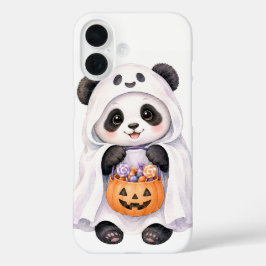 Süßer Halloween-Geist-Panda-Kürbis-Süßigkeiten-iPh iPhone 16 Hülle