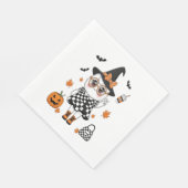 Süßer Halloween-Geist Serviette (Ecke)
