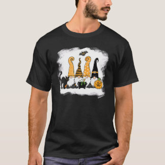 Süßer Halloween-Gnom gruseliger Gartenbau Trick Or T-Shirt