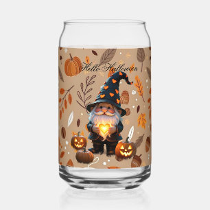 Süßer Halloween-Gnom Herbst-Ästhetik-Eiskaffee Dosenglas