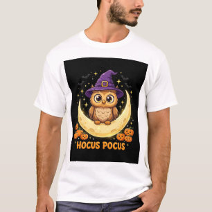 Süßer Halloween Hocus Pocus Hexe Eule Gruselige Eu T-Shirt