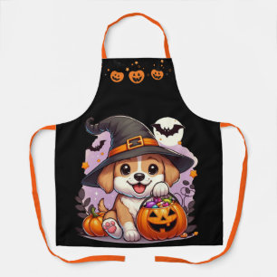 Süßer Halloween Hund/Welpe Schürze