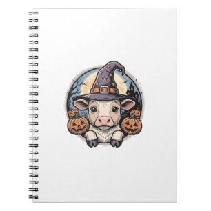 Süßer Halloween-Kalbs-Henkerhut Vintage-Stich De Notizblock