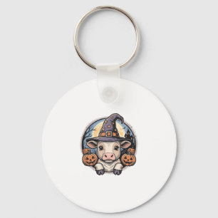 Süßer Halloween-Kalbs-Henkerhut Vintage-Stich De Schlüsselanhänger