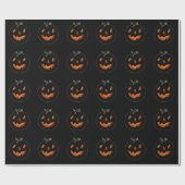 Süßer Halloween-Kürbis Geschenkpapier (Flach)