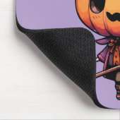 Süßer Halloween-Kürbis-Hexer Mousepad (Ecke)