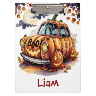 Süßer Halloween Kürbis Jack O Lantern Gruseliger K Klemmbrett