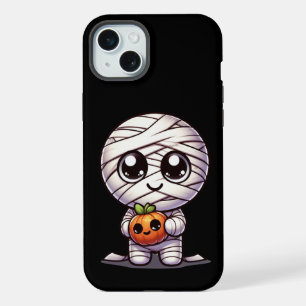 Süßer Halloween-Kürbis/Mumie iPhone 15 Plus Hülle