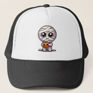 Süßer Halloween-Kürbis/Mumie  Truckerkappe