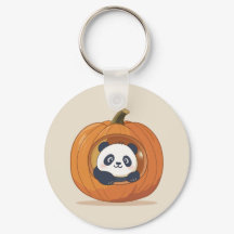 Süßer Halloween-Kürbis-Panda