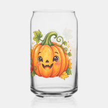 Süßer Halloween-Kürbis-Trinkglas  | Whimsy