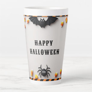 Süßer Halloween-Kürbisrahmen 👻 Milchtasse