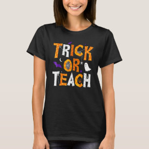Süßer Halloween-Lehrer Schulklasse Herbst Streich T-Shirt