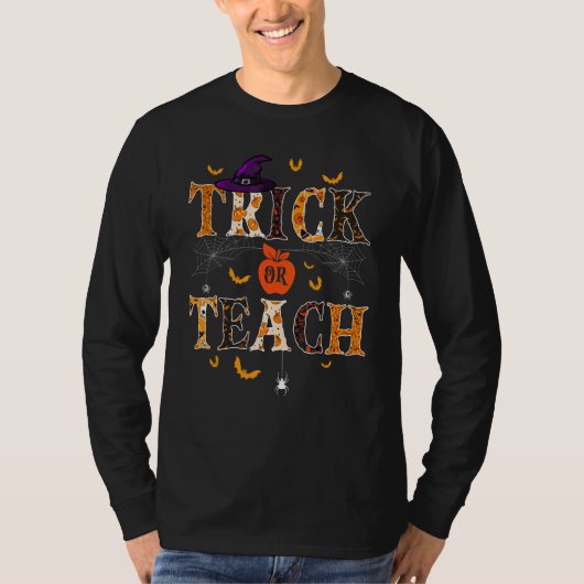 Süßer Halloween-Lehrer Streich oder Lehre Männer F T-Shirt (Vorderseite)