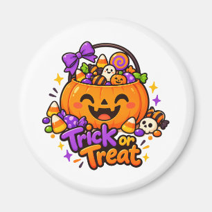 Süßer Halloween-Magnet Kürbis Süßigkeiten Trick-or Magnet