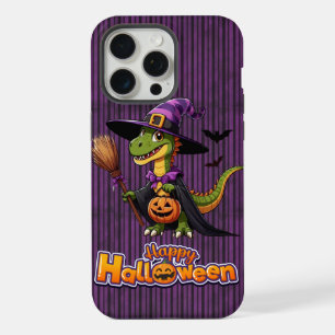 Süßer Halloween-Raptor/Dinosaur-Zauberer iPhone 15 Pro Max Hülle