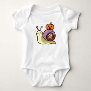 Süßer Halloween-Schnecke Baby Strampler