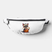 Süßer Halloween-Schwarzer-Katze-Kürbis-Süßes-oder- Bauchtasche (Ablage )