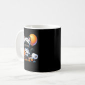 Süßer Halloween-Schwarzer-Katze-Kürbis-Süßes-oder- Kaffeetasse (Vorderseite Links)