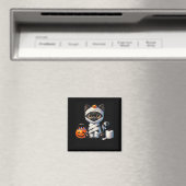 Süßer Halloween-Schwarzer-Katze-Kürbis-Süßes-oder- Magnet (In Situ (Geschirrspüler))