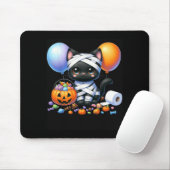 Süßer Halloween-Schwarzer-Katze-Kürbis-Süßes-oder- Mousepad (Mit Mouse)