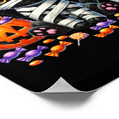 Süßer Halloween-Schwarzer-Katze-Kürbis-Süßes-oder- Poster (Ecke)