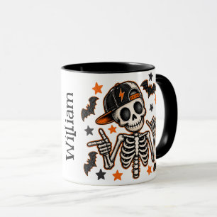 Süßer Halloween-Skelett-Schädel-Becher Tasse
