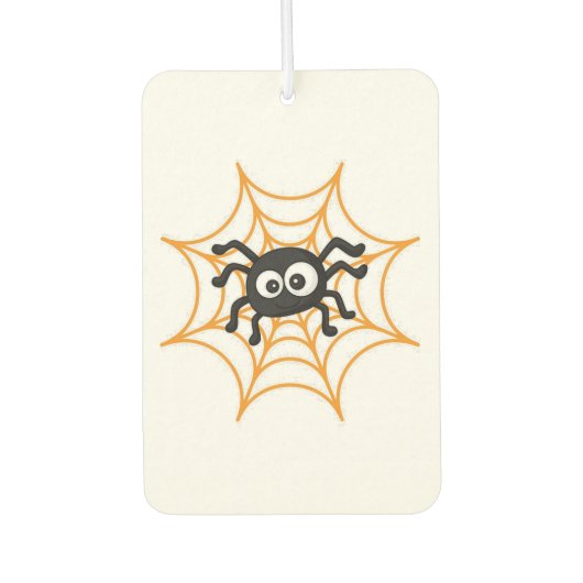 Süßer Halloween-Spinnenposter Autolufterfrischer (Vorderseite)