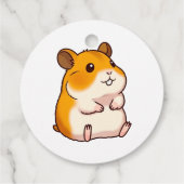 Süßer Hamster Danke Geschenkanhänger (Rückseite)
