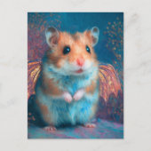 Süßer Hamster-Drache Postkarte (Vorderseite)