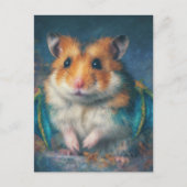 Süßer Hamster-Drache Postkarte (Vorderseite)