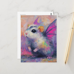 Süßer Hamster-Drache Postkarte