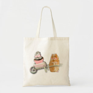 Süßer Hamster mit Muffin-Illustration Geschenk Tragetasche