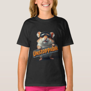 Süßer Hamster „Unaufhaltsam“ – Kawaii Motivation T-Shirt