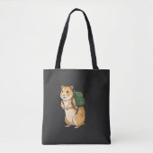 Süßer Hamster-Wanderer mit Rucksack Tasche (Vorderseite)