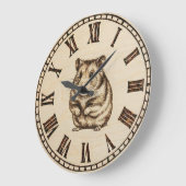 Süßer Hamster - Wanduhr (Winkel)