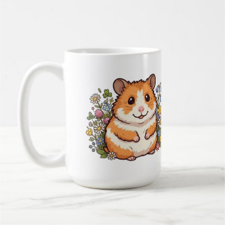 "Süßer Hamster & Wildblumen Zweifarbig Kaffeetasse