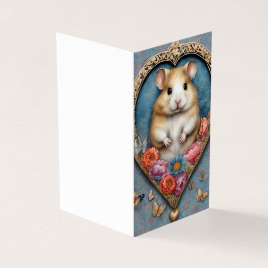 Süßer Hamster zum Valentinstag (Vorderseite)