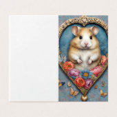 Süßer Hamster zum Valentinstag (Außenseite Aufgefaltet)