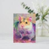 Süßer Hamsterdrache Postkarte (Stehend Vorderseite)
