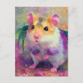 Süßer Hamsterdrache Postkarte (Vorderseite)