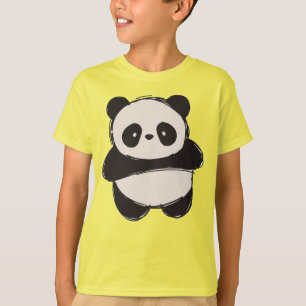 Süßer handgezeichneter Panda-Bär - Liebenswerter K T-Shirt