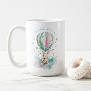 Süßer Hase AÉRONAUTE, personalisiert Kaffeetasse