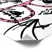 Süßer Hase mit Leopardendruck-Ostern Hase Fa Poster (Ecke)