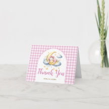 Süßer Hase Pink Junge Mädchen Mond Stern Baby Show