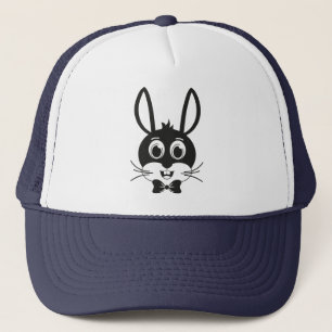 Süßer Hasengesicht-Junge Cartoon-Osterhase Truckerkappe