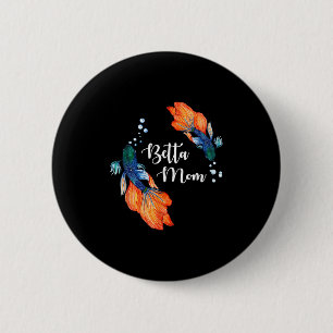 Süßer Haustier-Betta-Fischliebhaber Betta-Mama Button