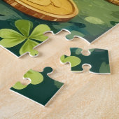 Süßer Havanese Hund am St. Patrick's Day Puzzle (Seite)