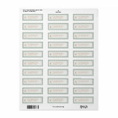 Süßer Hellgrüner Monogramm Gingham Karo (Vorne)